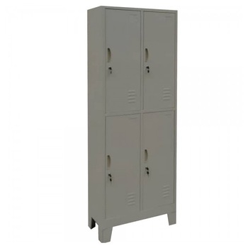 Vestiar metalic cu picioare si 4 usi (2x2) 600x500x1920 mm (LxlxH), neasamblat, PLUS Vestiar metalic cu picioare si 4 usi (2x2) 600x500x1920 mm (LxlxH), neasamblat, PLUS