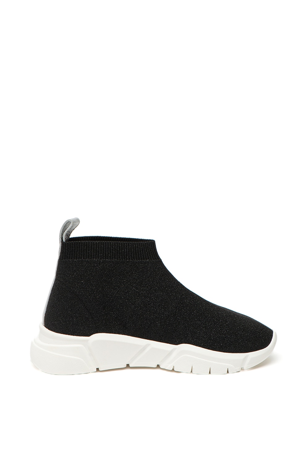Love Moschino, Pantofi sport slip-on tricotati, cu logo din