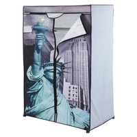dulap textile pliabil sifonier model statuia libertatii pentru depozitare imbracaminte sau accesorii incaltaminte raft suport umerase inchidere fermoar cadru metal nago h 160 cm x 75 x 45 cm metaltextil multicolor imagen 24_0_
0
