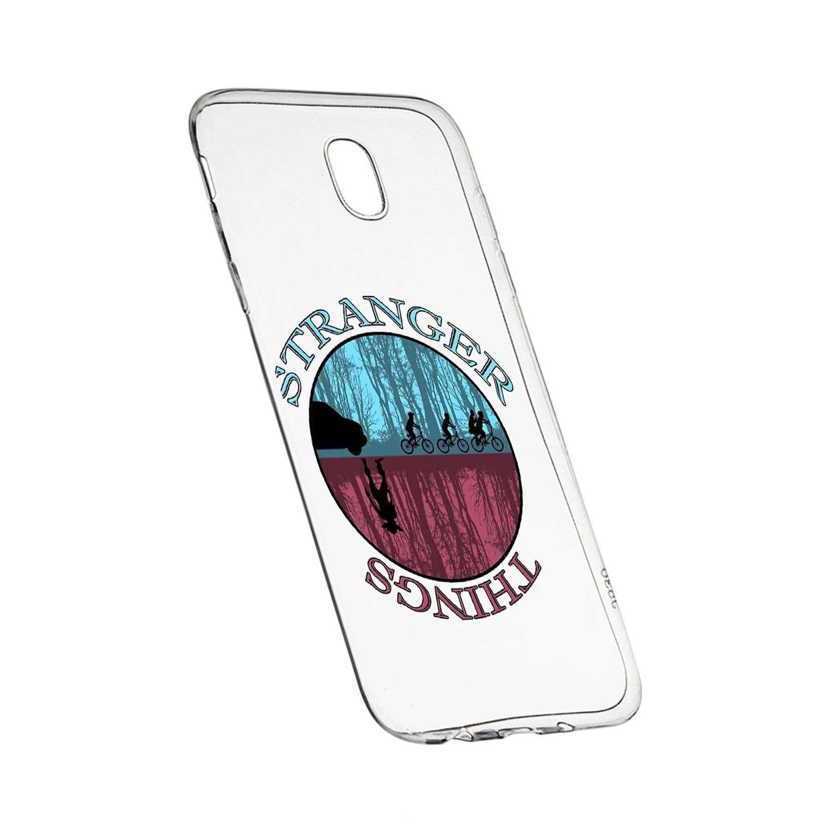 Husa de protectie Stranger Things, Movie pentru Samsung Galaxy J7 2017, rezistenta la uzura, anti-alunecare, din silicon Premium, 368