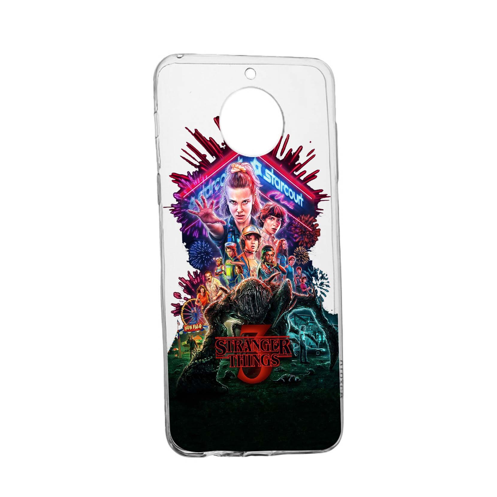 Husa de protectie Stranger Things, Movie pentru Motorola Moto G6 PLAY, rezistenta la uzura, anti-alunecare, din silicon Premium, 372