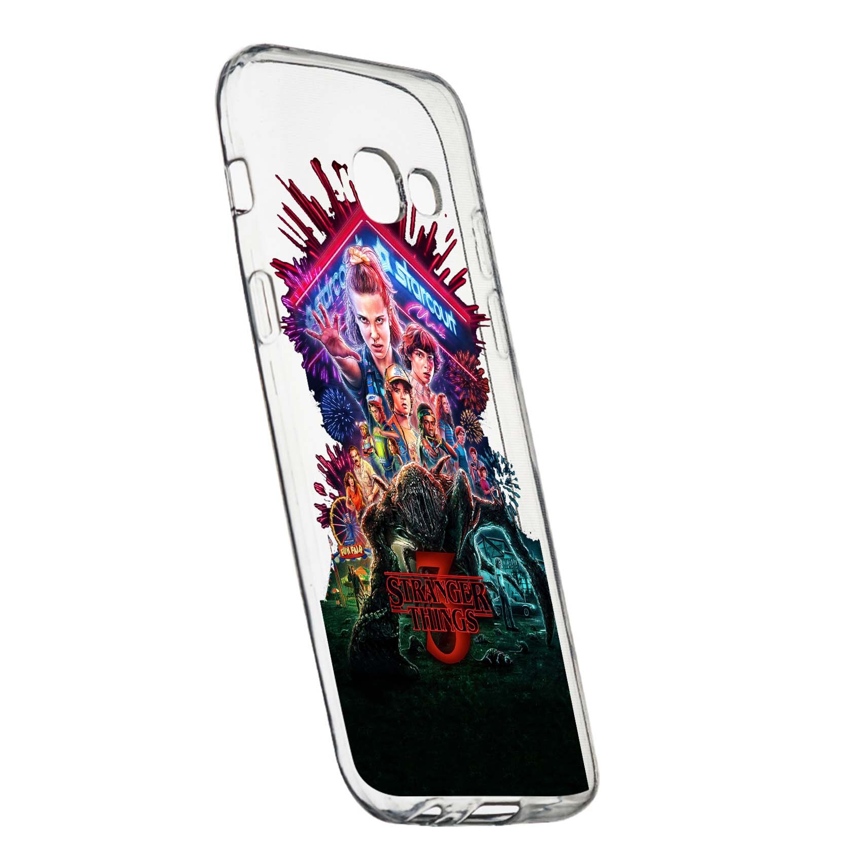 Husa de protectie Stranger Things, Movie pentru Samsung Galaxy A3 2016, rezistenta la uzura, anti-alunecare, din silicon Premium, 372