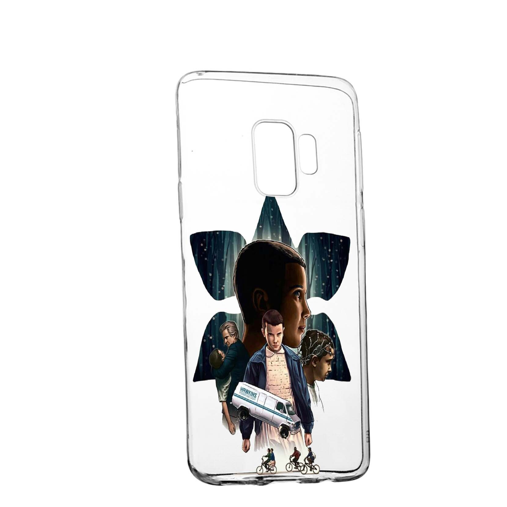 Husa de protectie Stranger Things, Movie pentru Samsung Galaxy J4 2018, rezistenta la uzura, anti-alunecare, din silicon Premium, 373