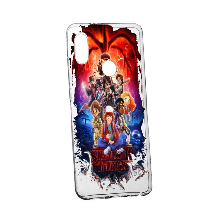 Husa de protectie Stranger Things, Movie pentru Samsung Galaxy A20e, rezistenta la uzura, anti-alunecare, din silicon Premium, 377