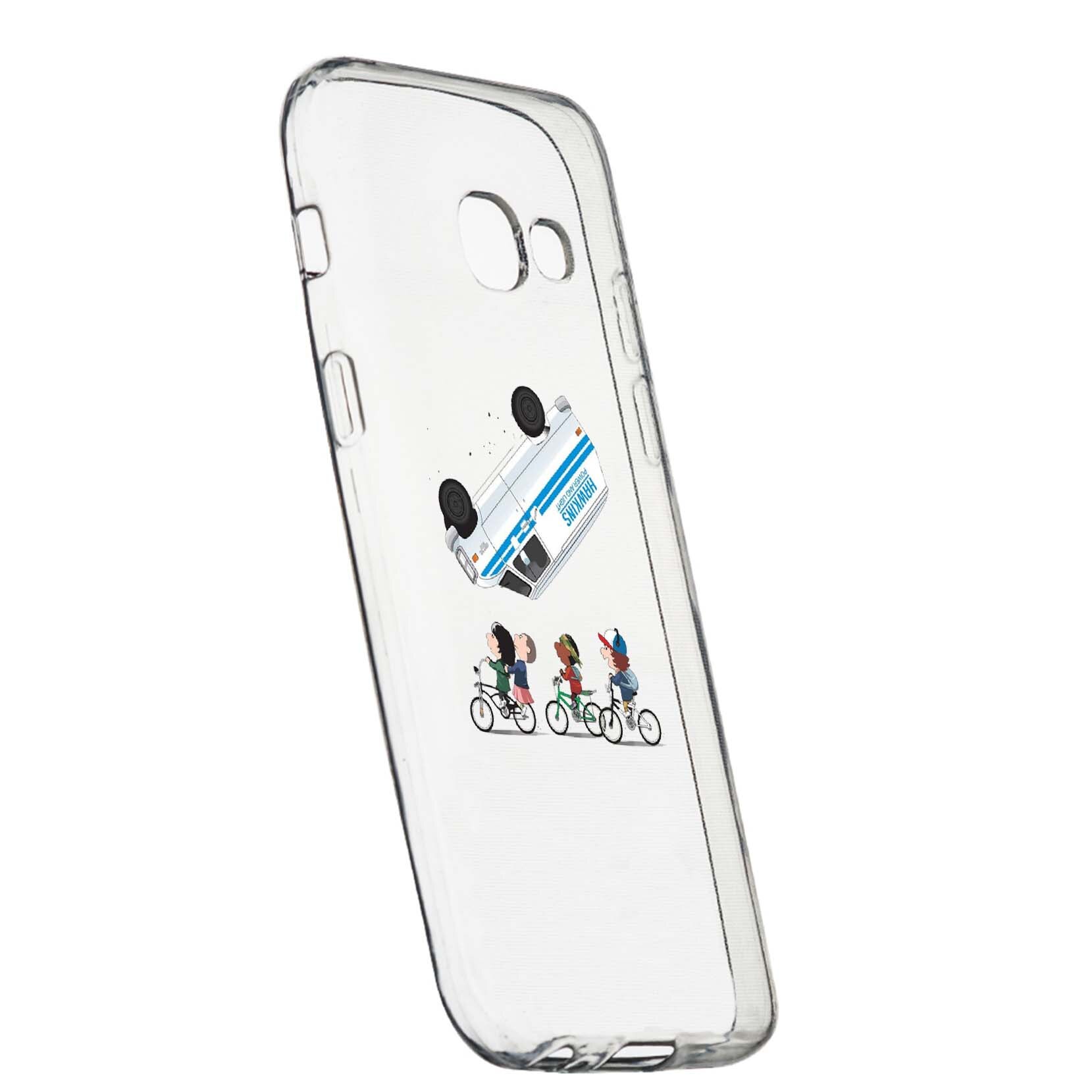 Husa de protectie Stranger Things, Movie pentru Samsung Galaxy J4 Plus 2018, rezistenta la uzura, anti-alunecare, din silicon Premium, 370