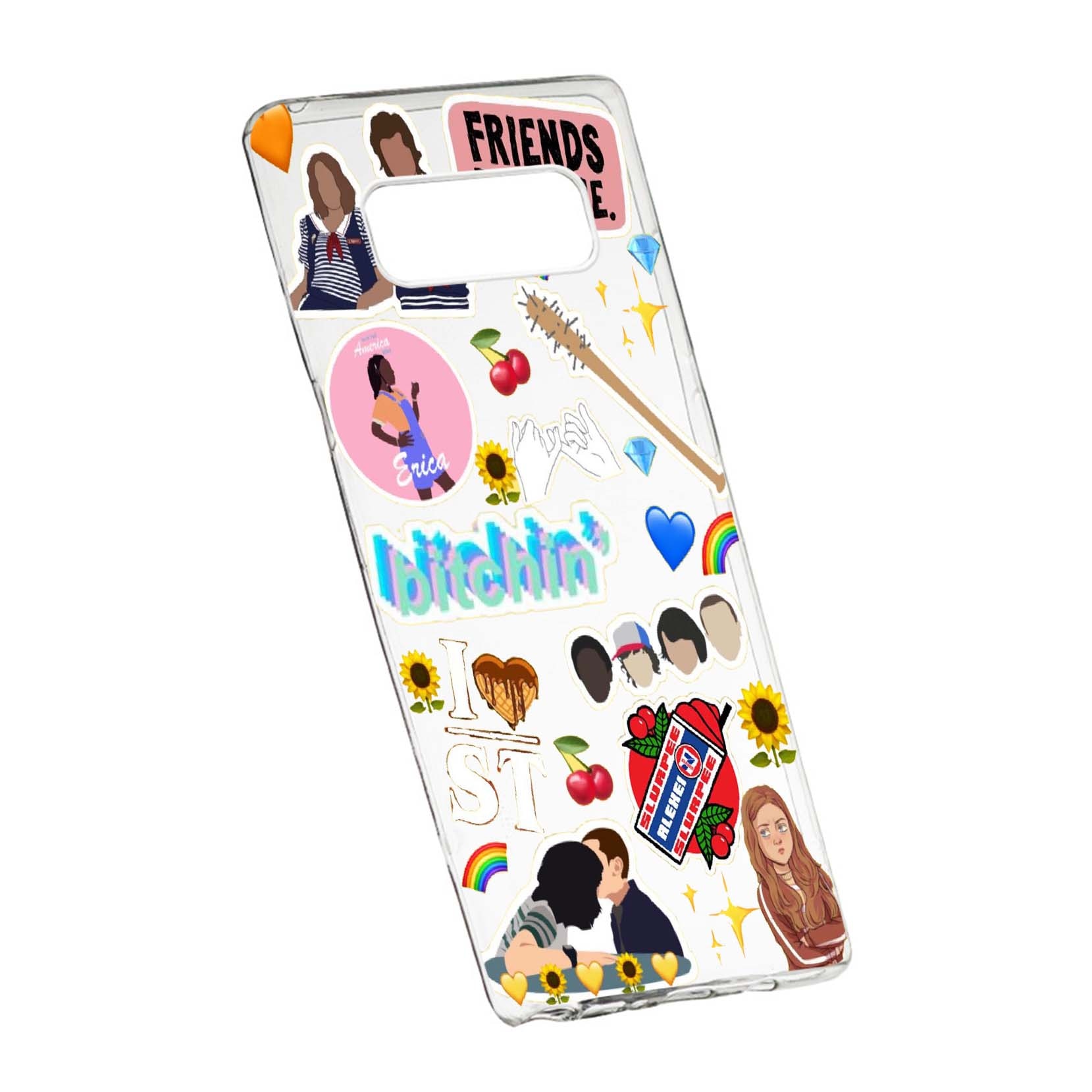 Husa de protectie Stranger Things, Movie pentru Samsung Galaxy Note 8, rezistenta la uzura, anti-alunecare, din silicon Premium, 376