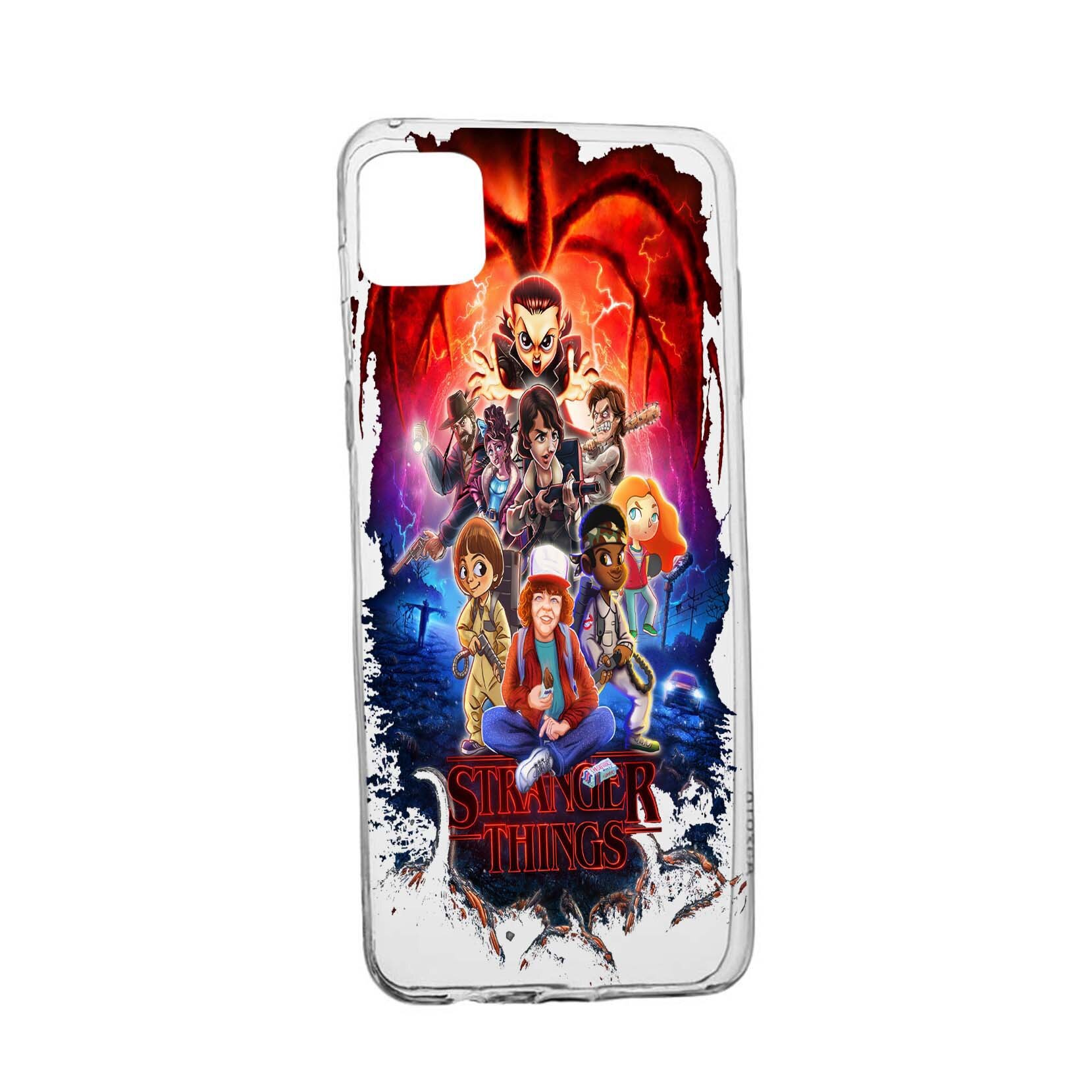 Husa de protectie Stranger Things, Movie pentru Apple iPhone 11 Pro Max, rezistenta la uzura, anti-alunecare, din silicon Premium, 377