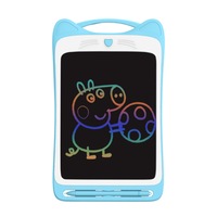 Tableta LCD Pyramid®, 8.5 inch, scris si desenat pentru copiI, H8C, albastru, culori multiple de desen