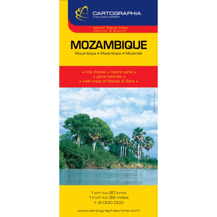 Mozambik, Szváziföld térkép