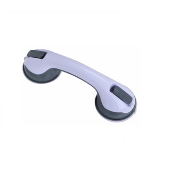 Set 2 manere de siguranta pentru baie, Gonga, cu ventuze, alb/gri Set 2 manere de siguranta pentru baie, Gonga, cu ventuze, alb/gri