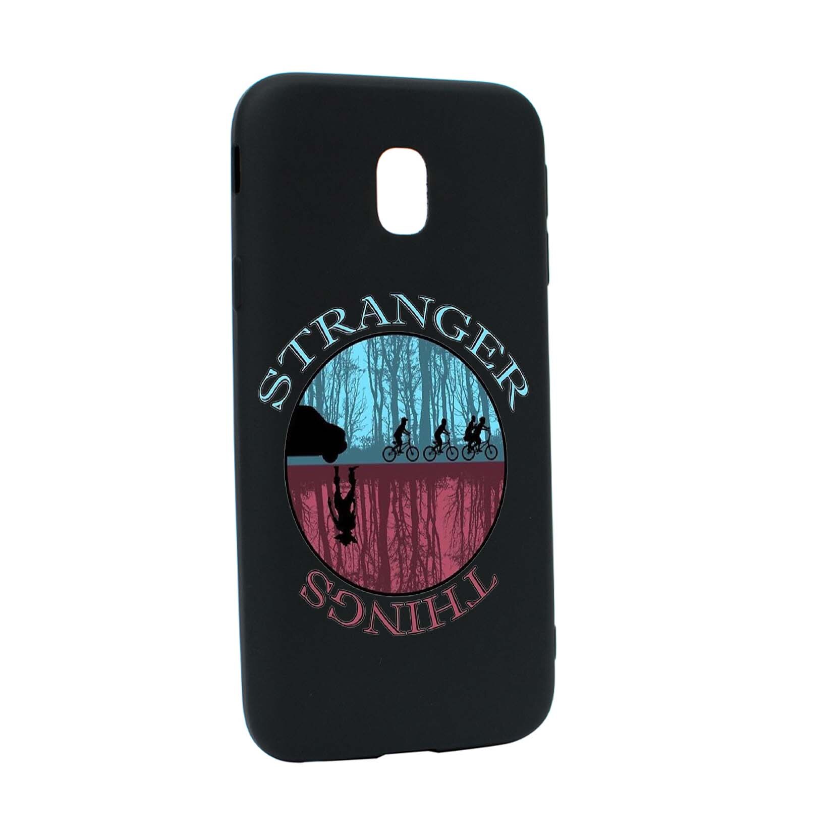 Husa de protectie Stranger Things, Movie, pentru Samsung Galaxy J7 2018, rezistenta la uzura, anti-alunecare, din silicon Premium, B368