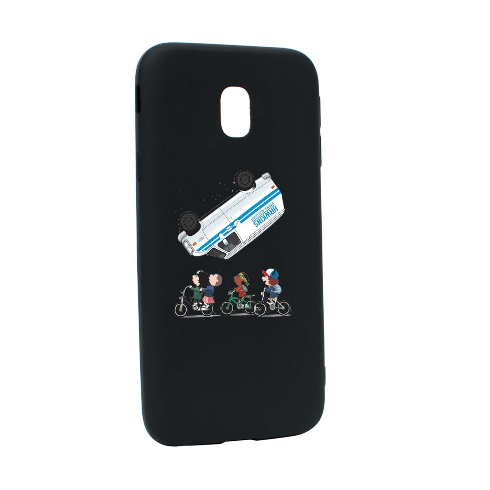 Husa de protectie Stranger Things, Movie, pentru Samsung Galaxy J7 2018, rezistenta la uzura, anti-alunecare, din silicon Premium, B370