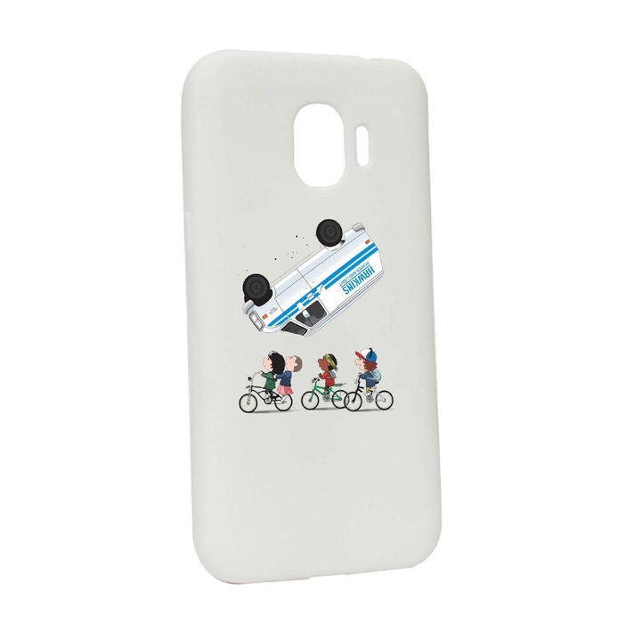 Husa de protectie Stranger Things, Movie, pentru Samsung Galaxy J4 2018, rezistenta la uzura, anti-alunecare, din silicon Premium, W370