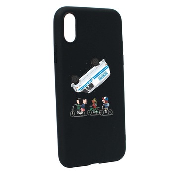 Husa de protectie Stranger Things, Movie, pentru Apple iPhone XS / X, rezistenta la uzura, anti-alunecare, din silicon Premium, B370 Husa de protectie Stranger Things, Movie, pentru Apple iPhone XS / X, rezistenta la uzura, anti-alunecare, din silicon Premium, B370