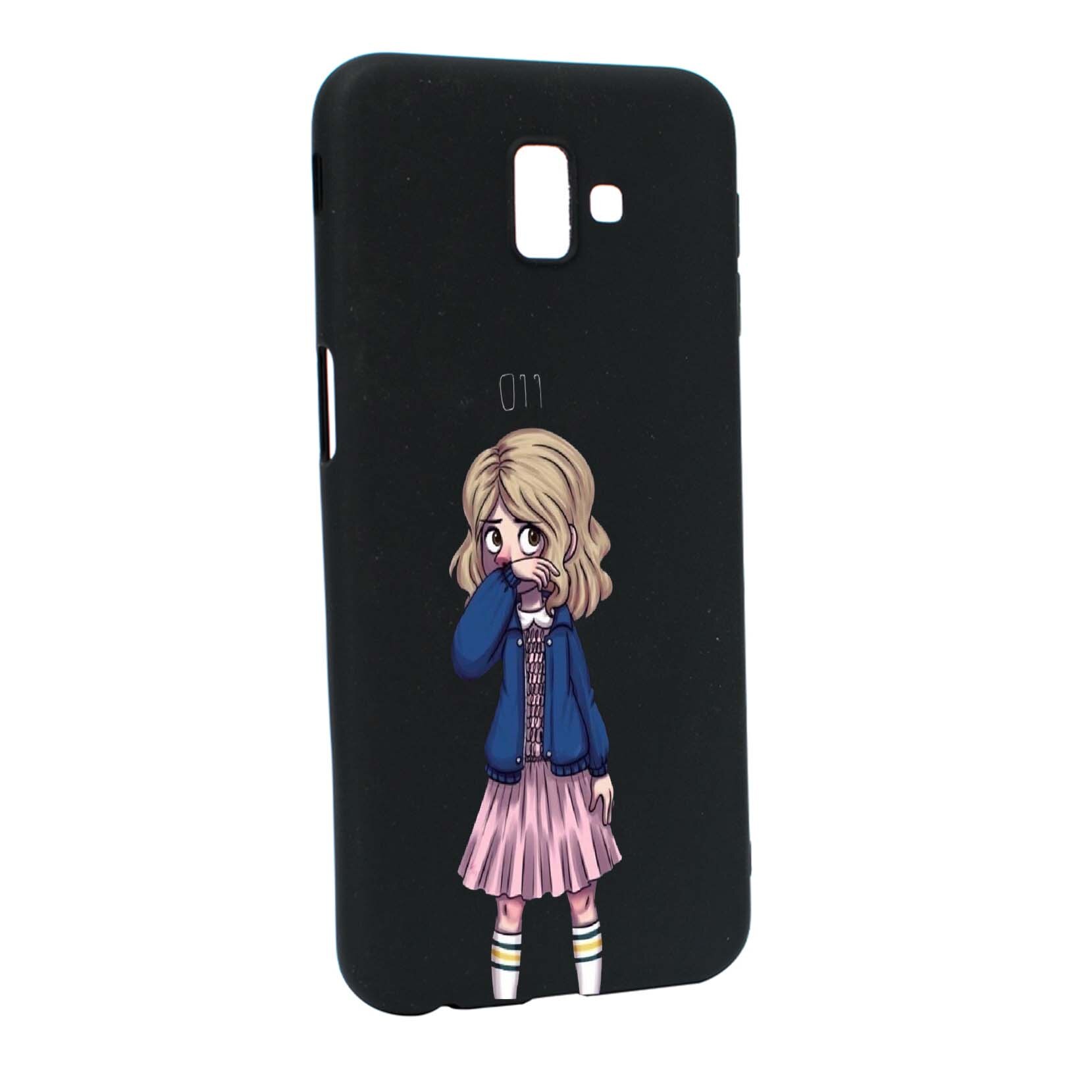 Husa de protectie Stranger Things, Movie, pentru Samsung Galaxy J6 Plus / J6 Prime, rezistenta la uzura, anti-alunecare, din silicon Premium, B371