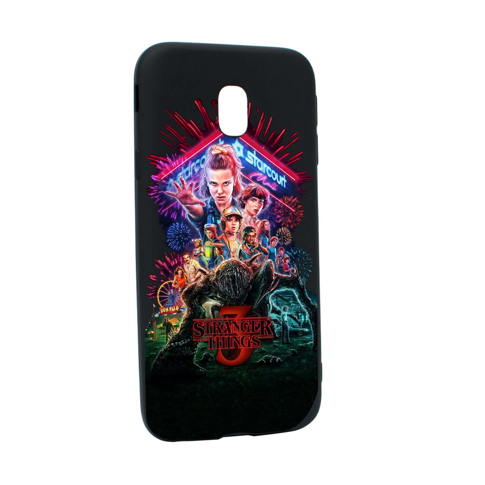 Husa de protectie Stranger Things, Movie, pentru Samsung Galaxy J7 2017, rezistenta la uzura, anti-alunecare, din silicon Premium, B372