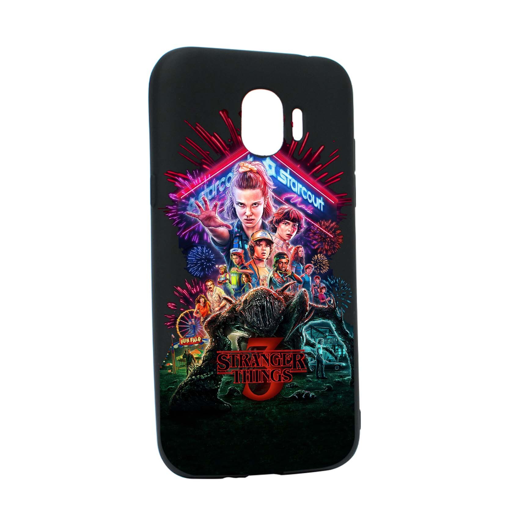 Husa de protectie Stranger Things, Movie, pentru Samsung Galaxy J2 Pro 2018 / J2 2018 / Grand Prime Pro, rezistenta la uzura, anti-alunecare, din silicon Premium, B372