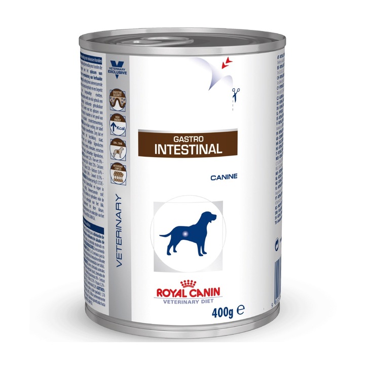 Hrana Dietetica pentru Caini Royal Canin VD, Gastro Intestinal Dog, Conserva 400 g
