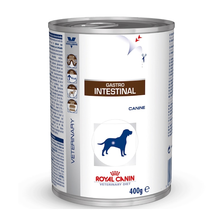 Royal Canin VD, Diétás nedves táp emésztőrendszeri gondokkal küzdő kutyáknak, Konzerv, 400 g