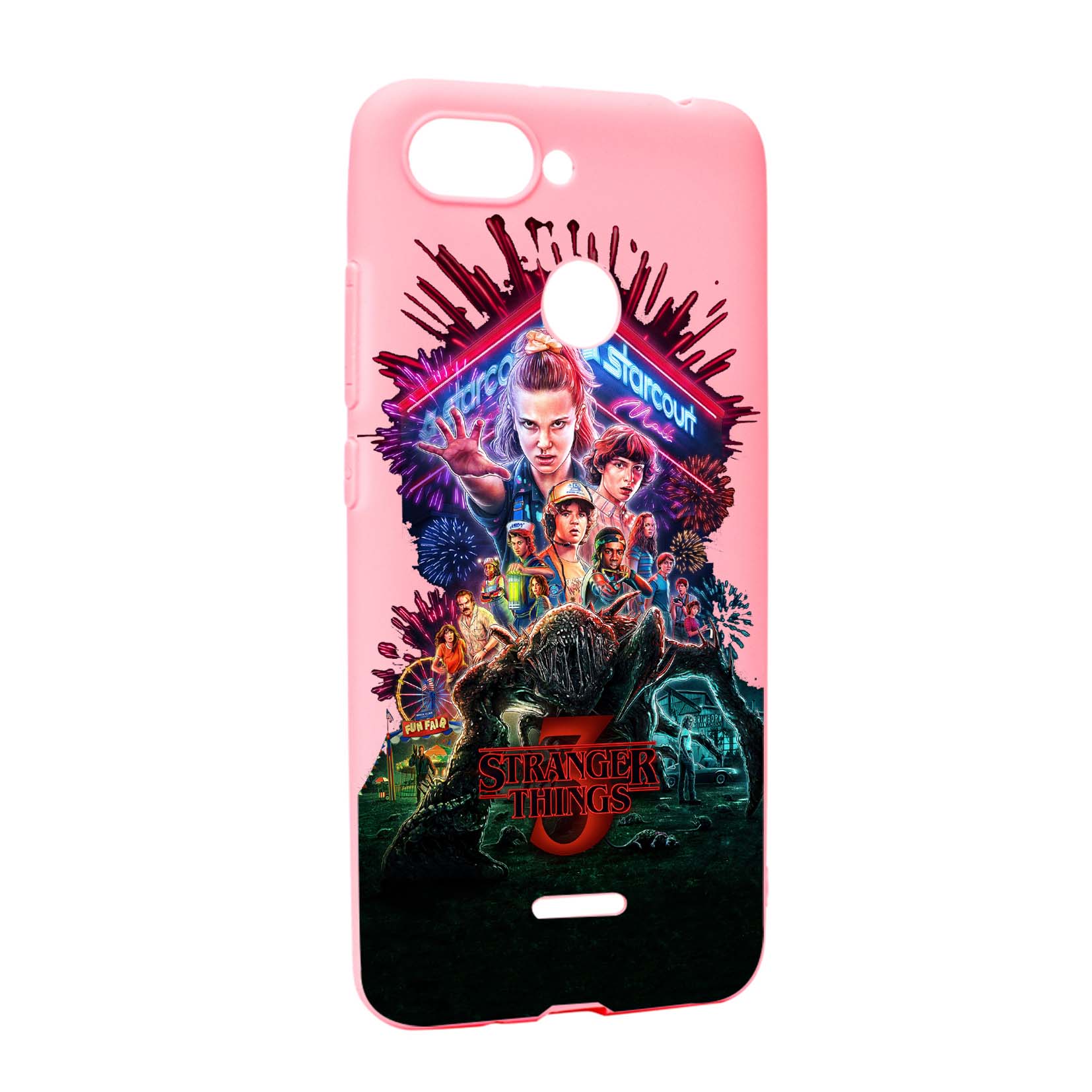 Husa de protectie Stranger Things, Movie, pentru Xiaomi Redmi 6, rezistenta la uzura, anti-alunecare, din silicon Premium, P372