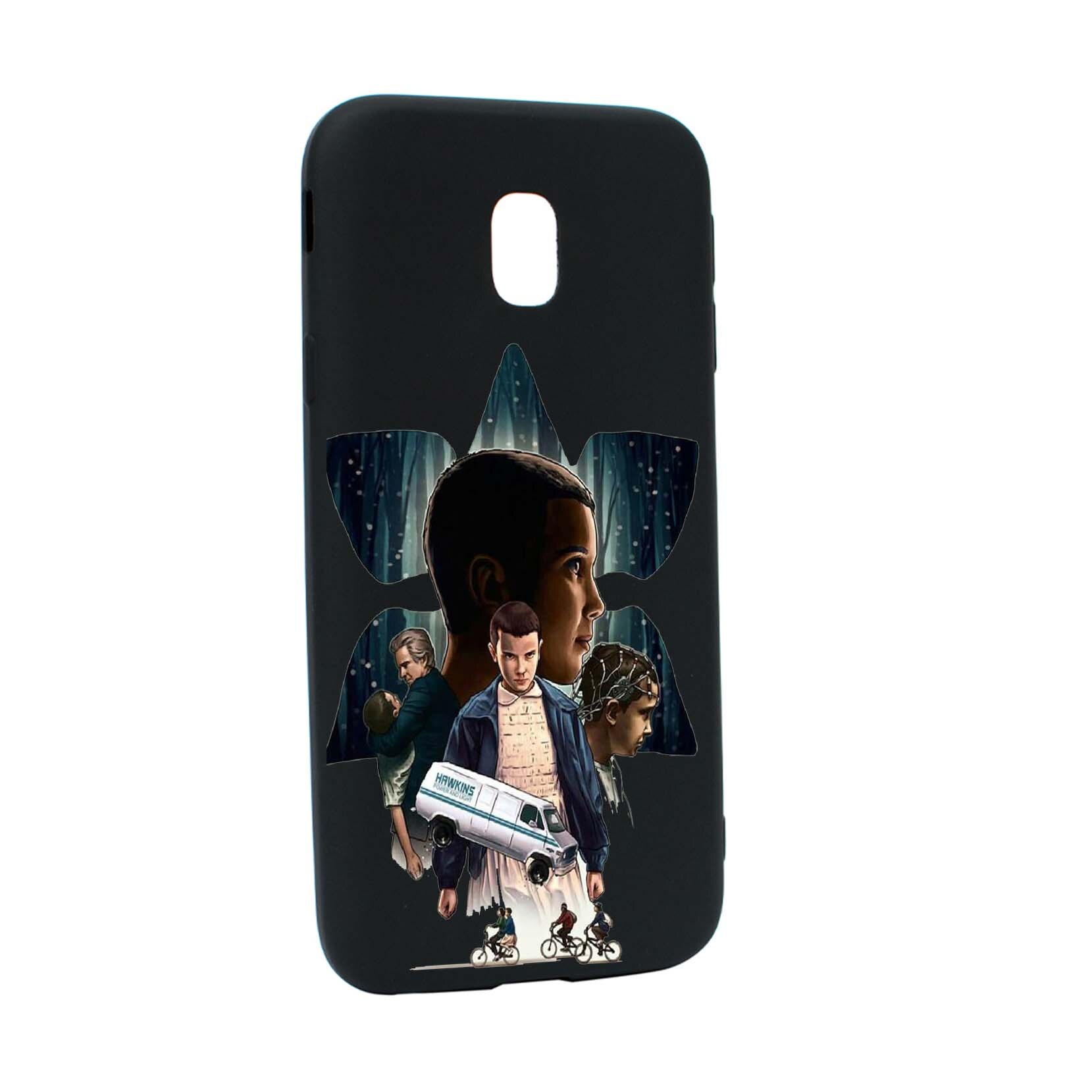 Husa de protectie Stranger Things, Movie, pentru Samsung Galaxy J7 2017, rezistenta la uzura, anti-alunecare, din silicon Premium, B373
