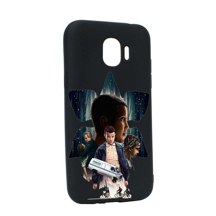 Husa de protectie Stranger Things, Movie, pentru Samsung Galaxy J4 2018, rezistenta la uzura, anti-alunecare, din silicon Premium, B373