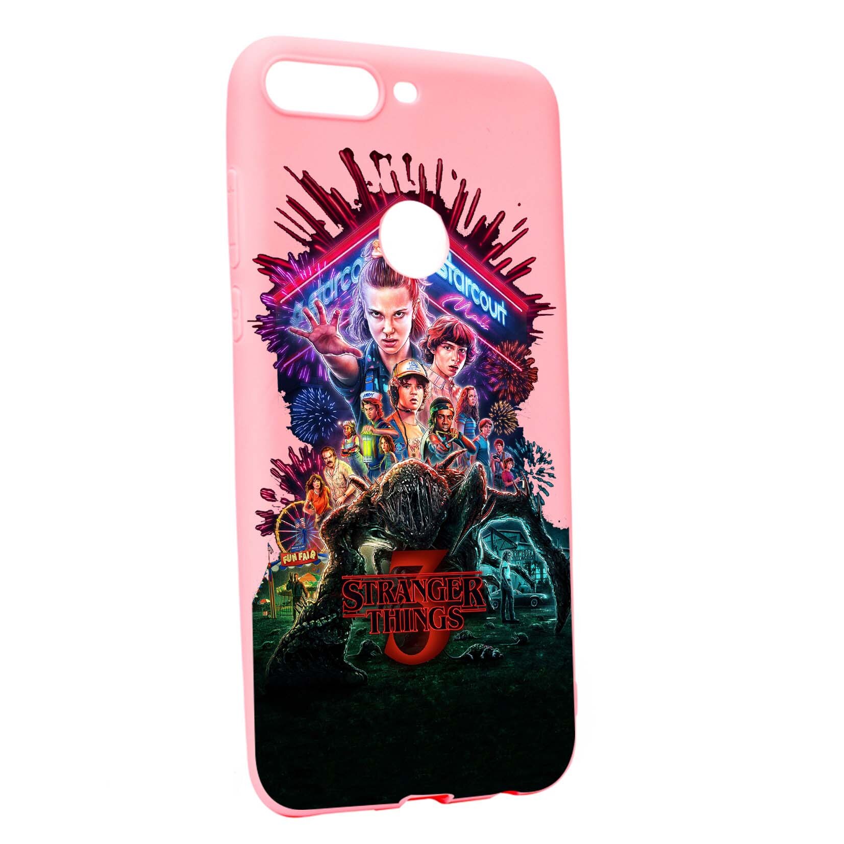 Husa de protectie Stranger Things, Movie, pentru OnePlus 5T, rezistenta la uzura, anti-alunecare, din silicon Premium, P372