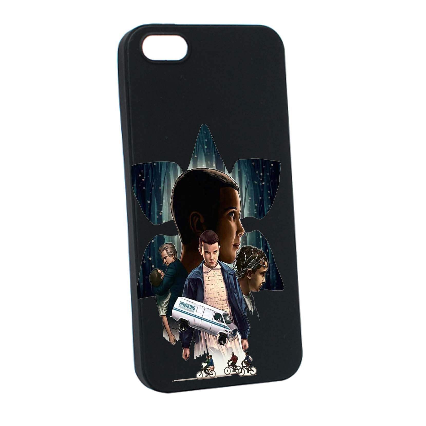 Husa de protectie Stranger Things, Movie, pentru Apple iPhone SE / 5S / 5, rezistenta la uzura, anti-alunecare, din silicon Premium, B373