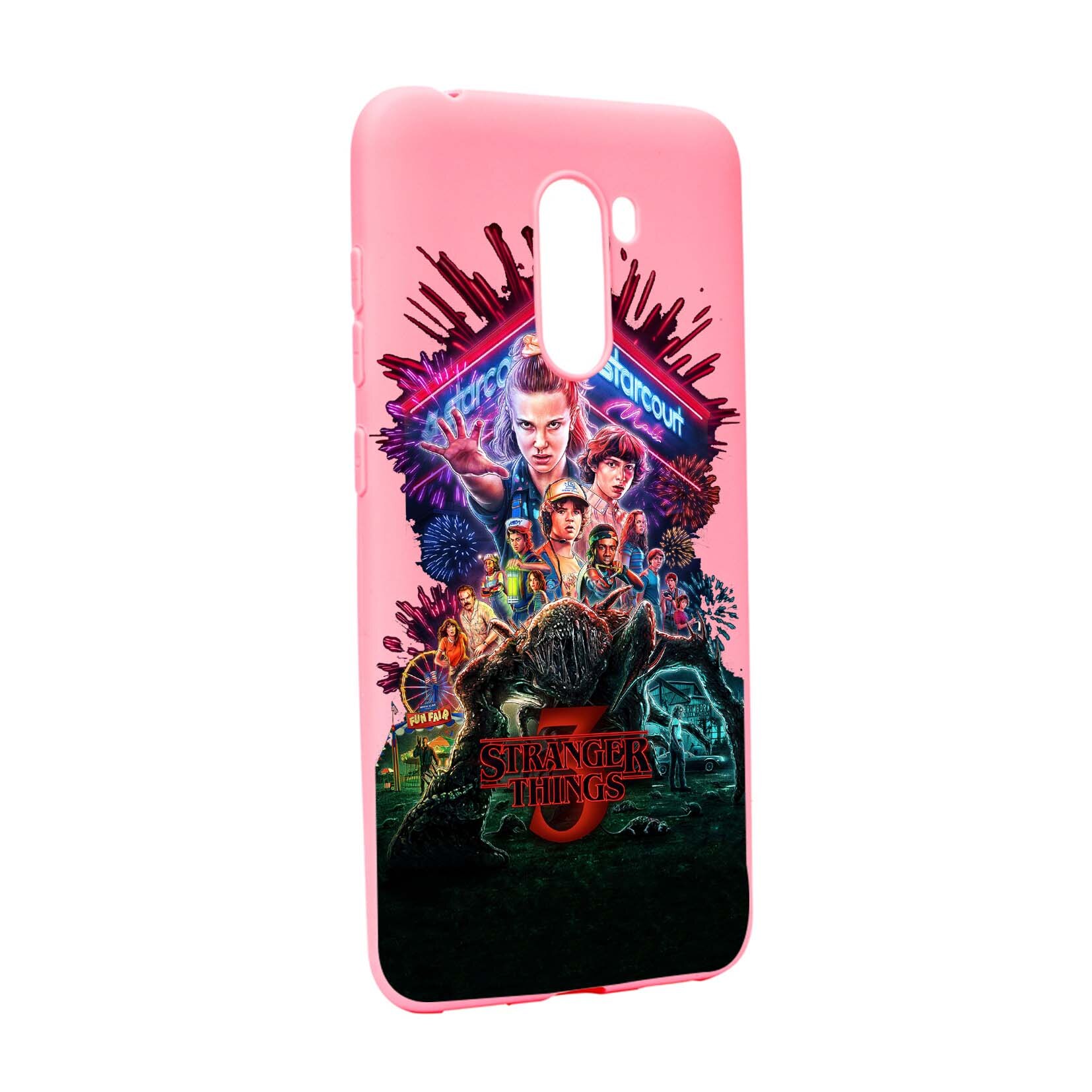 Husa de protectie Stranger Things, Movie, pentru Xiaomi PocoPhone F1, rezistenta la uzura, anti-alunecare, din silicon Premium, P372