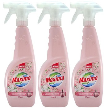 Pachet 3x Parfum de rufe umede/ uscate Sano Maxima Musk , 750 ml Pachet 3x Parfum de rufe umede/ uscate Sano Maxima Musk , 750 ml
