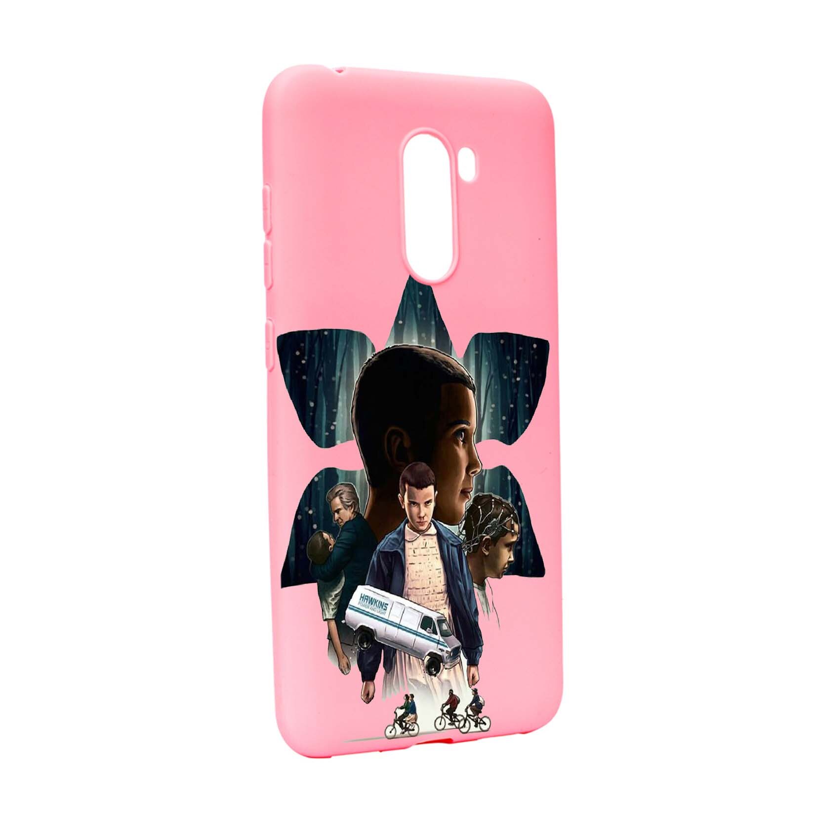 Husa de protectie Stranger Things, Movie, pentru Xiaomi PocoPhone F1, rezistenta la uzura, anti-alunecare, din silicon Premium, P373