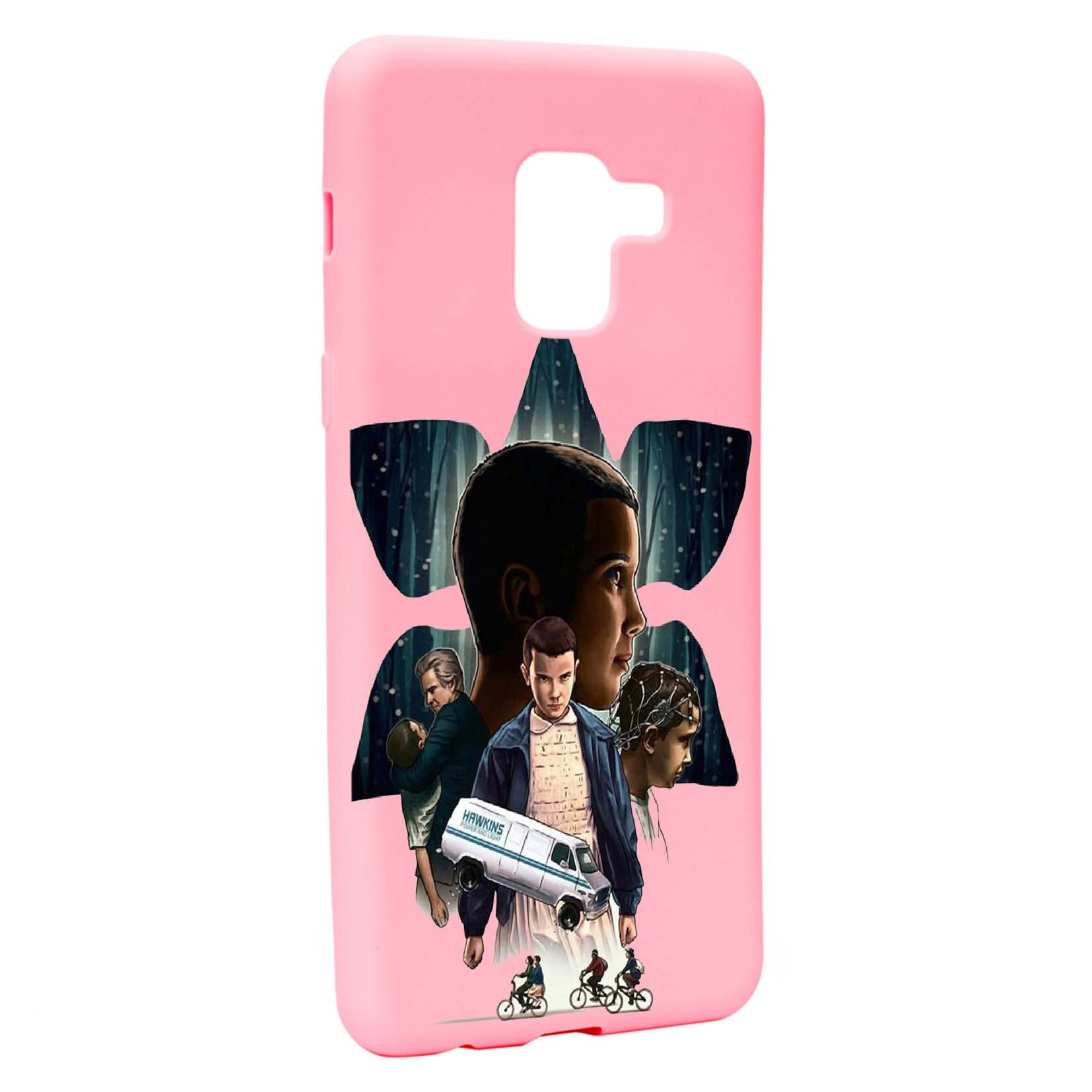 Husa de protectie Stranger Things, Movie, pentru Samsung Galaxy A5 2018, rezistenta la uzura, anti-alunecare, din silicon Premium, P373