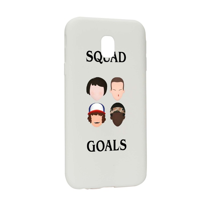 Husa de protectie Stranger Things, Movie, pentru Samsung Galaxy J7 2018, rezistenta la uzura, anti-alunecare, din silicon Premium, W374