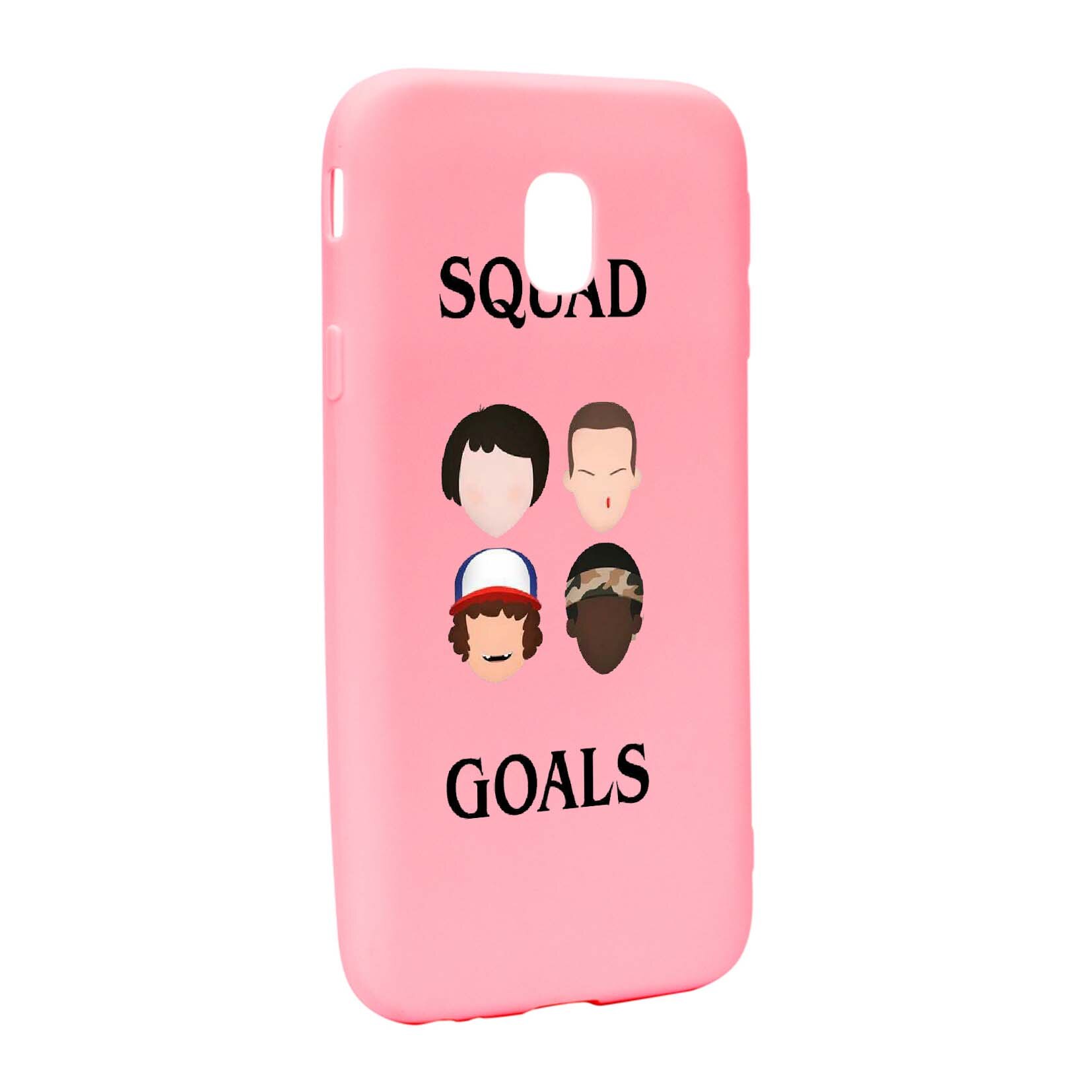 Husa de protectie Stranger Things, Movie, pentru Samsung Galaxy J7 2017, rezistenta la uzura, anti-alunecare, din silicon Premium, P374