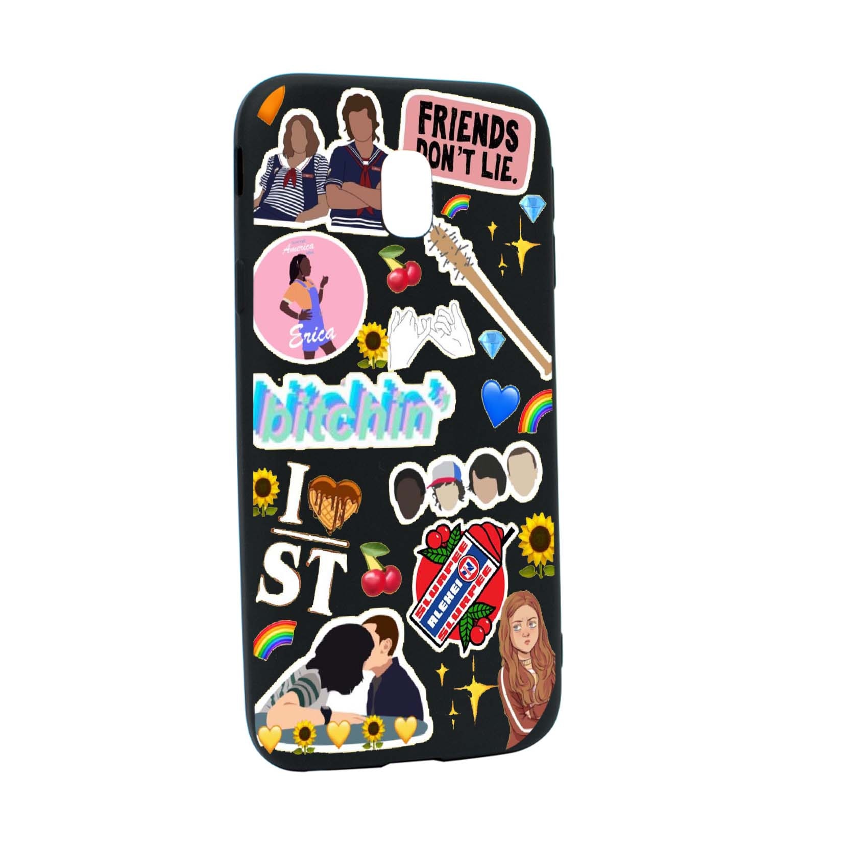 Husa de protectie Stranger Things, Movie, pentru Samsung Galaxy J7 2017, rezistenta la uzura, anti-alunecare, din silicon Premium, B376