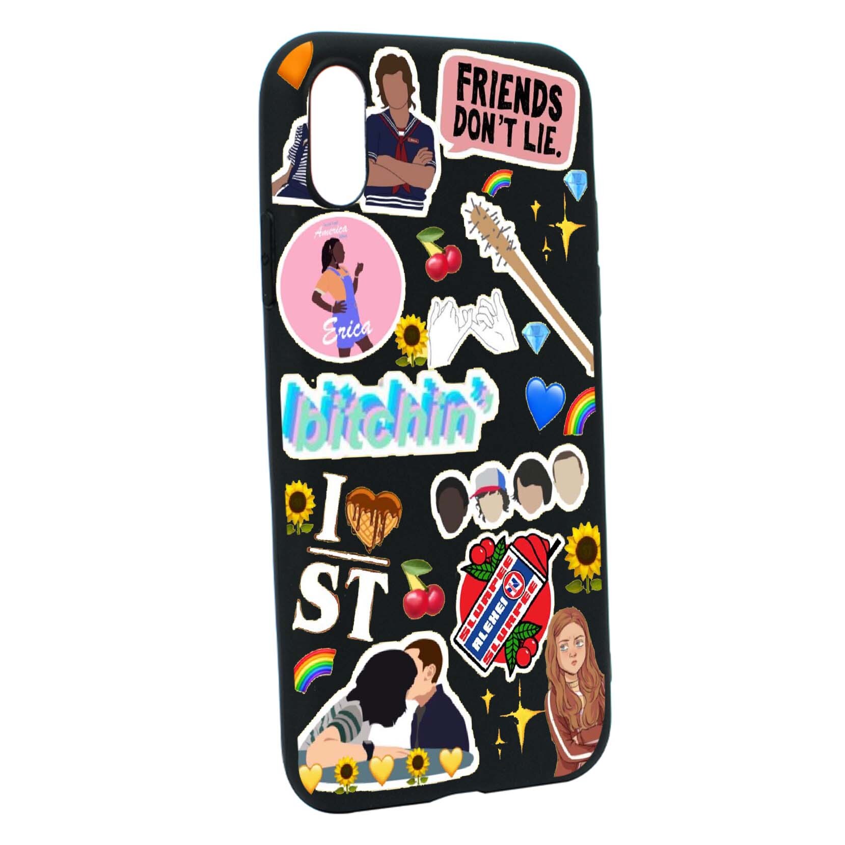 Husa de protectie Stranger Things, Movie, pentru Apple iPhone XS / X, rezistenta la uzura, anti-alunecare, din silicon Premium, B376