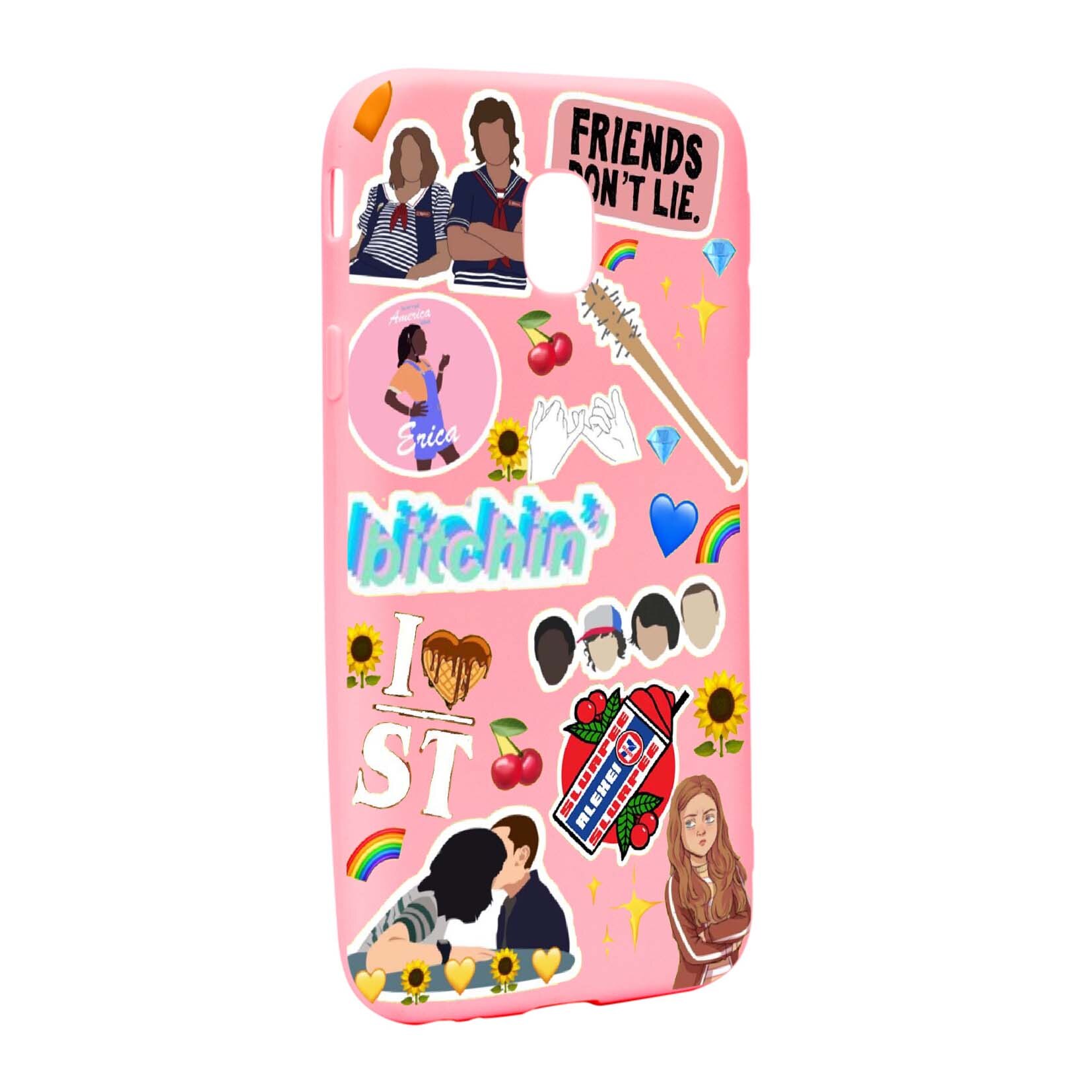 Husa de protectie Stranger Things, Movie, pentru Samsung Galaxy J7 2017, rezistenta la uzura, anti-alunecare, din silicon Premium, P376