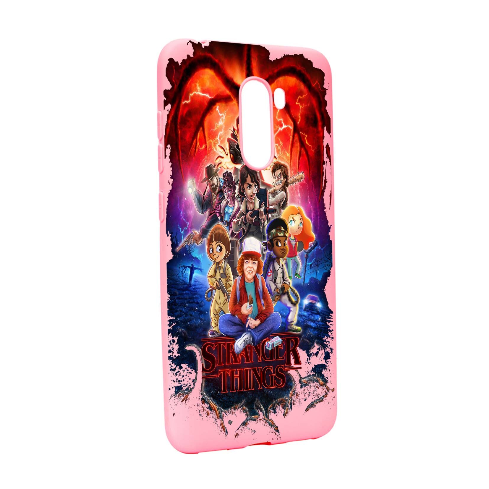 Husa de protectie Stranger Things, Movie, pentru Xiaomi PocoPhone F1, rezistenta la uzura, anti-alunecare, din silicon Premium, P377