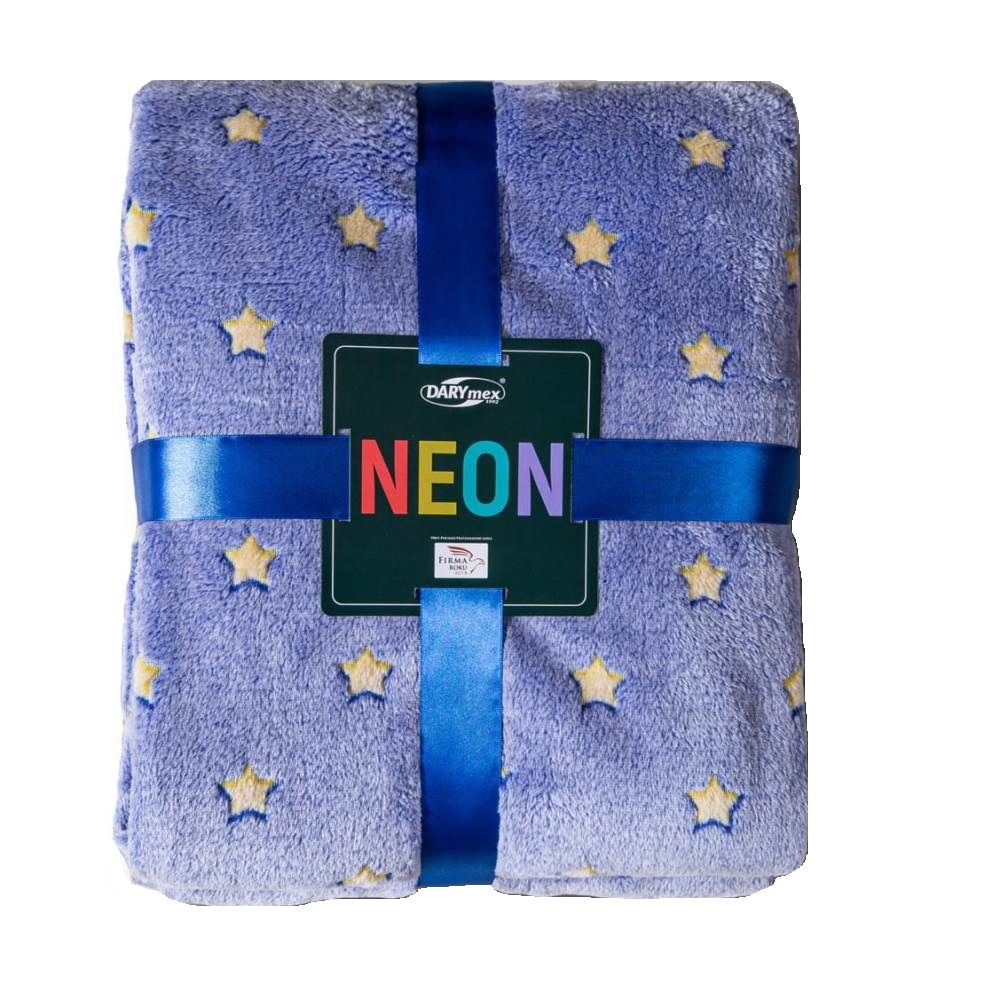 Patura Neon 200x220, Blue Stars