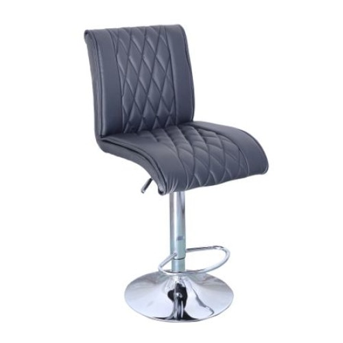 Scaun de bar Bristol, Negru, PU