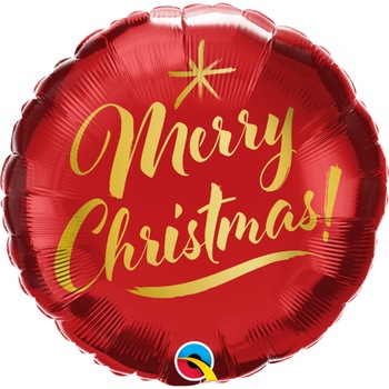 Balon Folie 45 cm - Merry Christmas Gold Script, Qualatex 89850 Balon Folie 45 cm - Merry Christmas Gold Script, Qualatex 89850