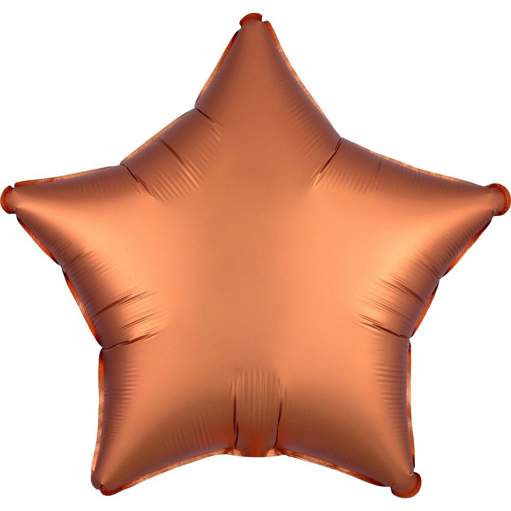 Balon folie stea 45 cm Satin Luxe Amber, Amscan 38582