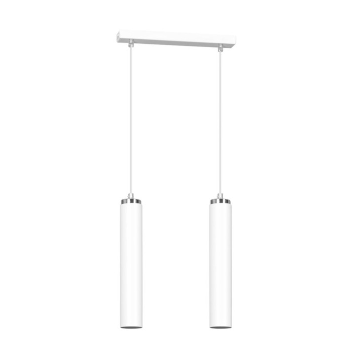 Emibig Luna II csillár, Emibig, fehér, fém, 80 cm