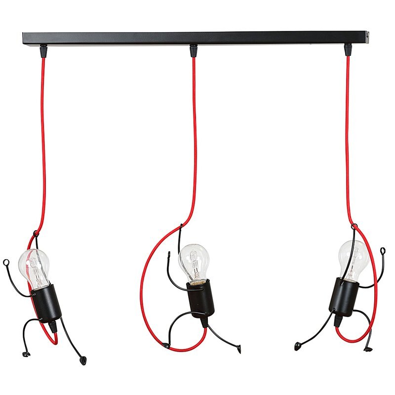 Lustra Emibig Bobi III, Emibig, Negru, Metal, 60 cm