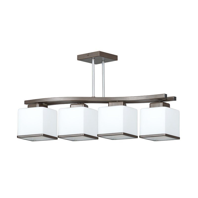 Lustra Emibig Narta IV, Emibig, Wenge, Sticla, 37 cm