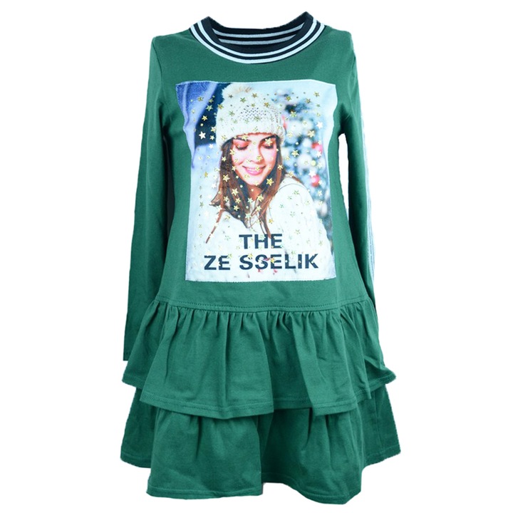 Rochita pentru fete Viwa SN-41-122-cm, Verde 25135