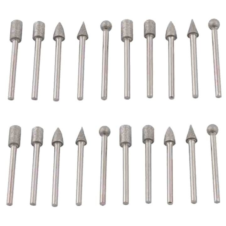 Комплект игли за двуосно шлайфане 20 броя Raider 157709