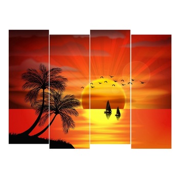 Tablou multicanvas 4 piese Natura 3, 120 x 95 cm Tablou multicanvas 4 piese Natura 3, 120 x 95 cm