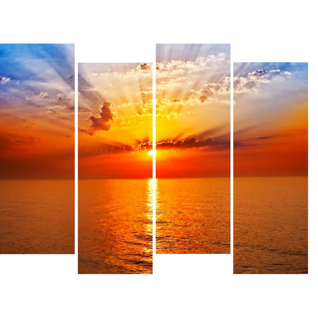 Tablou multicanvas 4 piese Natura 7, 120 x 95 cm