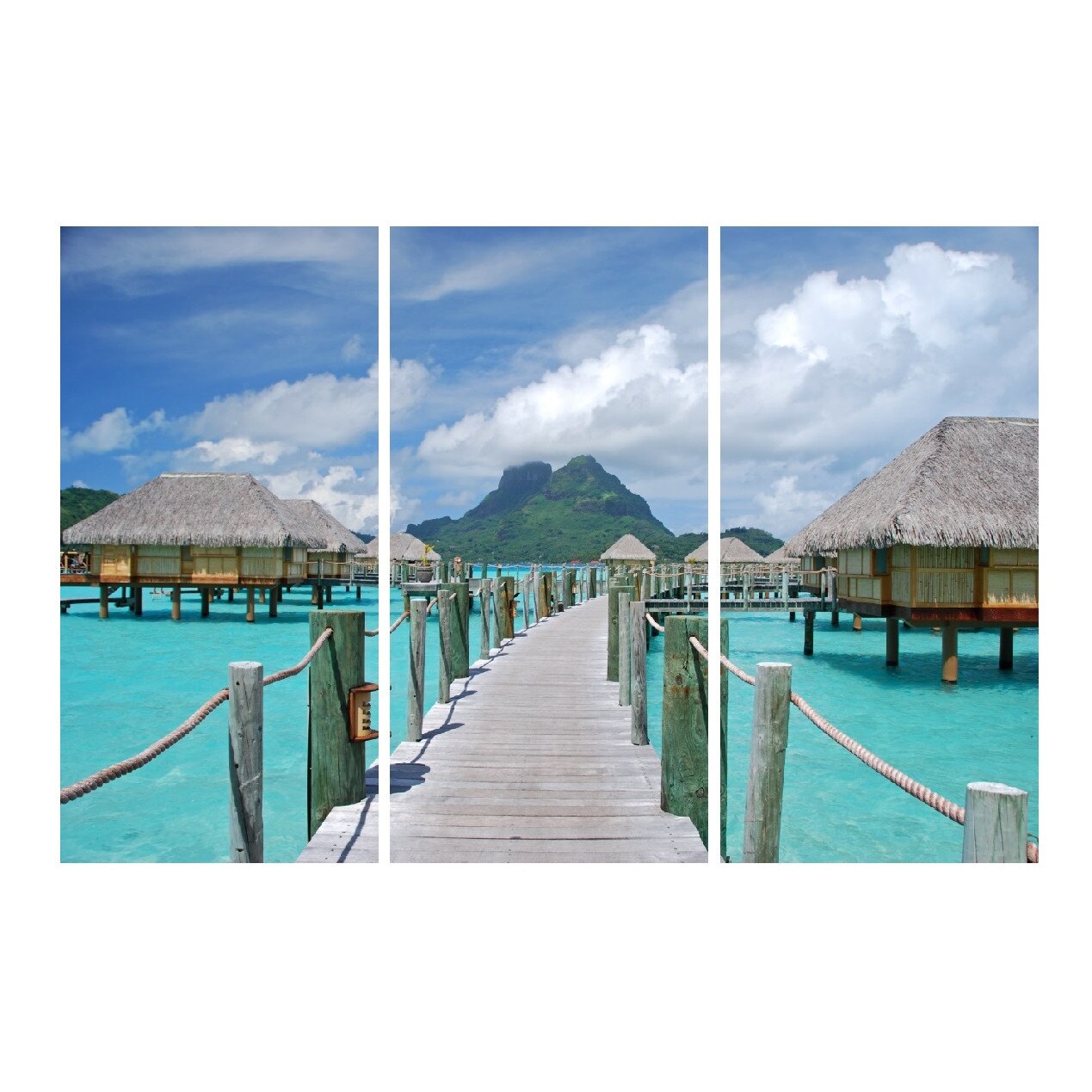 Tablou multicanvas 3 piese Natura 17, 120 x 80 cm